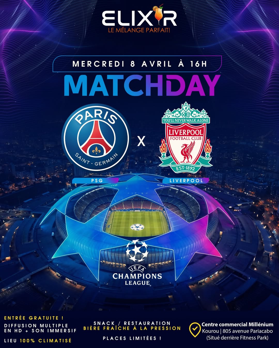 Diffusion de match chez Optimus